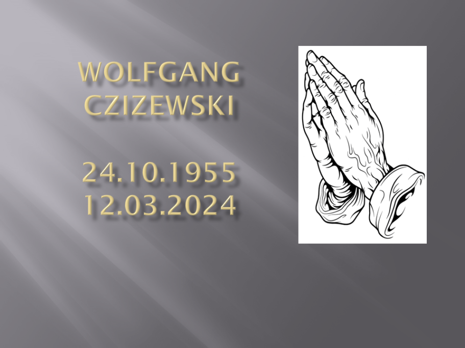 Trauerseite Wolfgang Czizewski